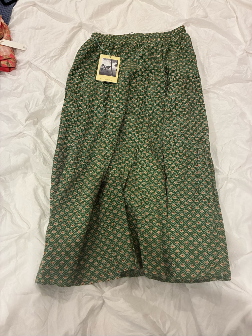 Trovata -Green Printed A-Line Women's Skirt - Picture 2 of 4